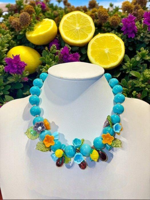Murano-glas - Halsketting - Murano-glas ketting, Antiek en Kunst, Kunst | Designobjecten