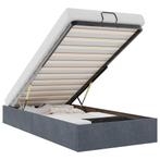 Bedframe 90x200 Donkergrijs - Retour Deal - 40% Korting, Huis en Inrichting, Slaapkamer | Bedden, 90 cm, Eenpersoons, Verzenden