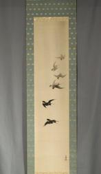 Wet Swallow - Met handtekening Horyu  - Zijde - Yoshimura