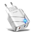 DrPhone HALOXII - 28W Thuislader - USB 3.0 Qualcom 3.0 Quick, Telecommunicatie, Mobiele telefoons | Telefoon-opladers, Verzenden