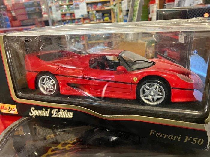 Maisto 1:18 - Modelauto - Ferrari F50, Hobby en Vrije tijd, Modelauto's | 1:5 tot 1:12