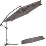 Parasol 350 cm - grijs, Tuin en Terras, Zonneschermen, Verzenden, Nieuw