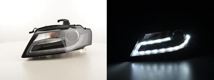 LED Koplampen Bi Xenon Facelift look voor Audi A4 B8, Auto diversen, Tuning en Styling, Ophalen of Verzenden