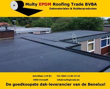 EPDM rubber dakbedekking uit een stuk div va €8,50p/m² excl