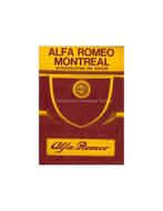 1972 ALFA ROMEO MONTREAL INSTRUCTIEBOEKJE DUITS