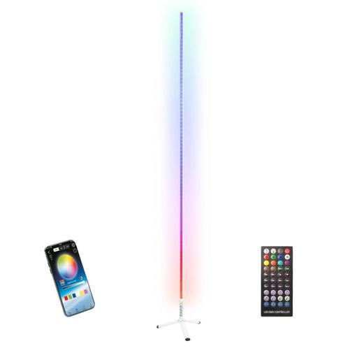 Ibiza Light RGB LED Vloerlamp 1,5 Meter Witte Behuizing, Muziek en Instrumenten, Licht en Laser