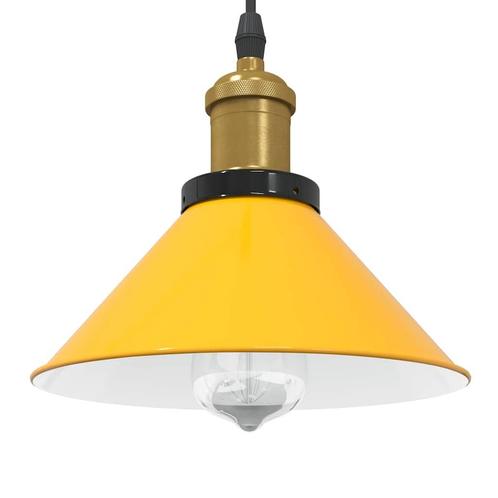 vidaXL Hanglamp in hoogte verstelbaar E27 Ø22 cm metaal, Huis en Inrichting, Lampen | Overige, Nieuw, Verzenden