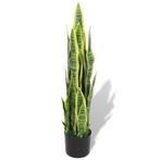 vidaXL Kunst sanseveria plant met pot 90 cm groen, Huis en Inrichting, Woonaccessoires | Kunstplanten en Kunstbloemen, Verzenden