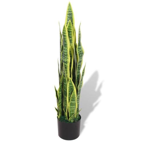 vidaXL Kunst sanseveria plant met pot 90 cm groen, Huis en Inrichting, Woonaccessoires | Kunstplanten en Kunstbloemen, Nieuw, Verzenden