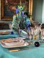 (1) Tablecloth for large tables, with an elegant blue, Antiquités & Art