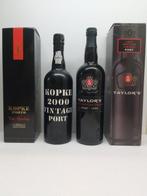 1994 Taylors LBV Port & 2000 Kopke Vintage Port - Douro - 2, Verzamelen, Wijnen, Nieuw