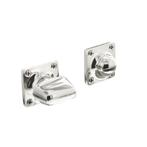 Wc slot vierkant draaiknop basic nikkel, Doe-het-zelf en Bouw, Ophalen of Verzenden, Nieuw, Koper of Messing, Slot