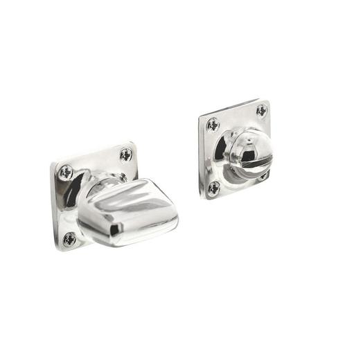 Wc slot vierkant draaiknop basic nikkel, Doe-het-zelf en Bouw, Hang- en Sluitwerk, Slot, Nieuw, Koper of Messing, Ophalen of Verzenden
