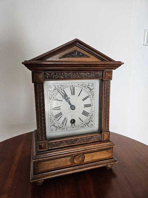 Pendule - Junghans -   Hout - 1910-1920, Antiek en Kunst, Antiek | Klokken