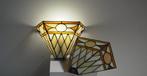 Lampe murale (2) - Plomb, Verre - Style massif Tifanny