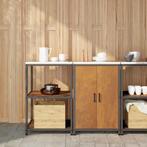 vidaXL Keukenopbergsysteem met plank 2 pcs Roestig, Huis en Inrichting, Verzenden, Nieuw