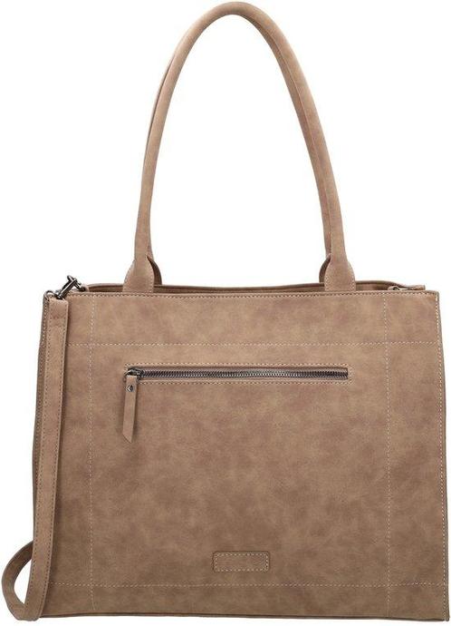 Beagles Cabrera Handtas & Schoudertas - Tote Bag - Taupe, Handtassen en Accessoires, Tassen | Schoudertassen, Nieuw, Verzenden
