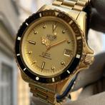 Heuer - Rare Diving Watch, Solid 18K Yellow Gold - 988 413 -, Handtassen en Accessoires, Horloges | Antiek