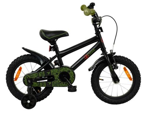 2Cycle BMX - Zwart-Groen - Jongensfiets 3 tot 5 jaar, Fietsen en Brommers, Fietsen | Kinderfietsjes, Nieuw, Verzenden