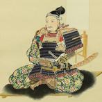 Kusunoki Masashige  -  Jinchu Hokoku with Box - with