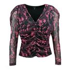Nikkie • top Augusta bloemenprint • 42, Kleding | Dames, Verzenden, Zwart, Maat 42/44 (L), Nieuw