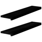 vidaXL Vensterbanken 2 st 90x20x2 cm massief eikenhout, Doe-het-zelf en Bouw, Raamkozijnen en Schuifdeuren, Verzenden, Nieuw