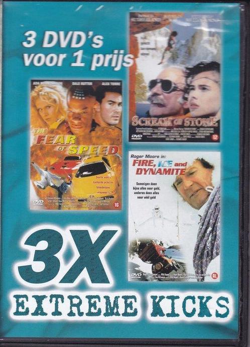 3x Extreme Kicks scream of stone , fear of speed,  fire ice, CD & DVD, DVD | Action, Enlèvement ou Envoi