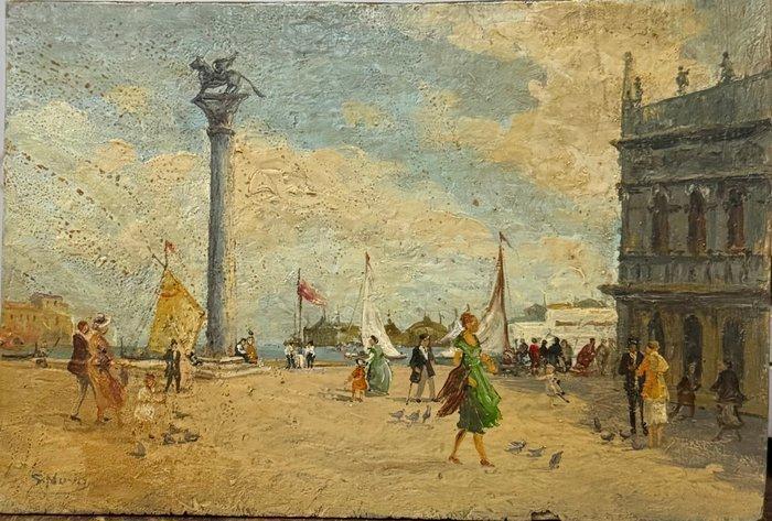 Stefano Novo (1862-1927), Attr. a - Venezia, Antiek en Kunst, Kunst | Schilderijen | Klassiek