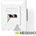 Nedis Netwerk Wanddoos Inbouw 2 poort(en) CAT7, Computers en Software, Pc- en Netwerkkabels, Verzenden, Nieuw