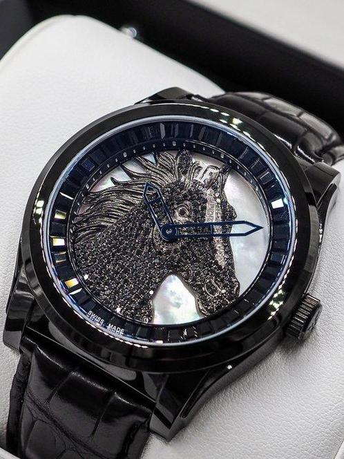 TF Est. 1968 Genève - Jockey - Zonder Minimumprijs - 307, Handtassen en Accessoires, Horloges | Heren
