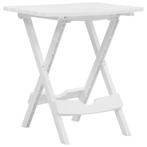 vidaXL Tuintafel inklapbaar 44,5x38,5x50 cm wit, Tuin en Terras, Tuintafels, Verzenden, Nieuw