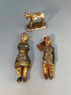 Unknown Manufacturer - Speelgoed - 3x Folk Wooden Painted
