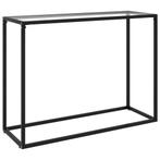 vidaXL Wandtafel 100x35x75 cm gehard glas transparant, Huis en Inrichting, Tafels | Bijzettafels, Verzenden, Nieuw