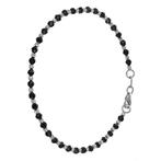 Armband - 18 karaat Witgoud Onyx, Nieuw