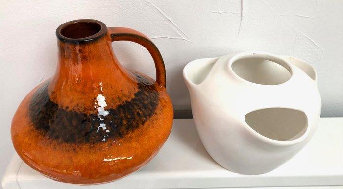 Vase (2) - Céramique - Vases vintage, Antiquités & Art, Curiosités & Brocante