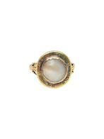 Bague - 14 carats Or jaune Perle - Anneau dhorloge solaire, Nieuw