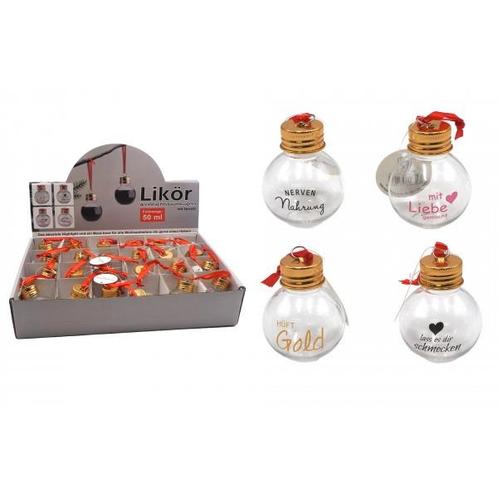 Likeur kerstballenset shotglaasjes 24 ballen van 50ml 4, Maison & Meubles, Accessoires pour la Maison | Plantes & Fleurs artificielles