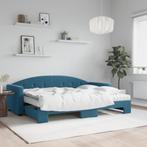 vidaXL Slaapbank onderschuifbed en matrassen 80x200 cm, Huis en Inrichting, Slaapkamer | Bedden, Verzenden, Nieuw