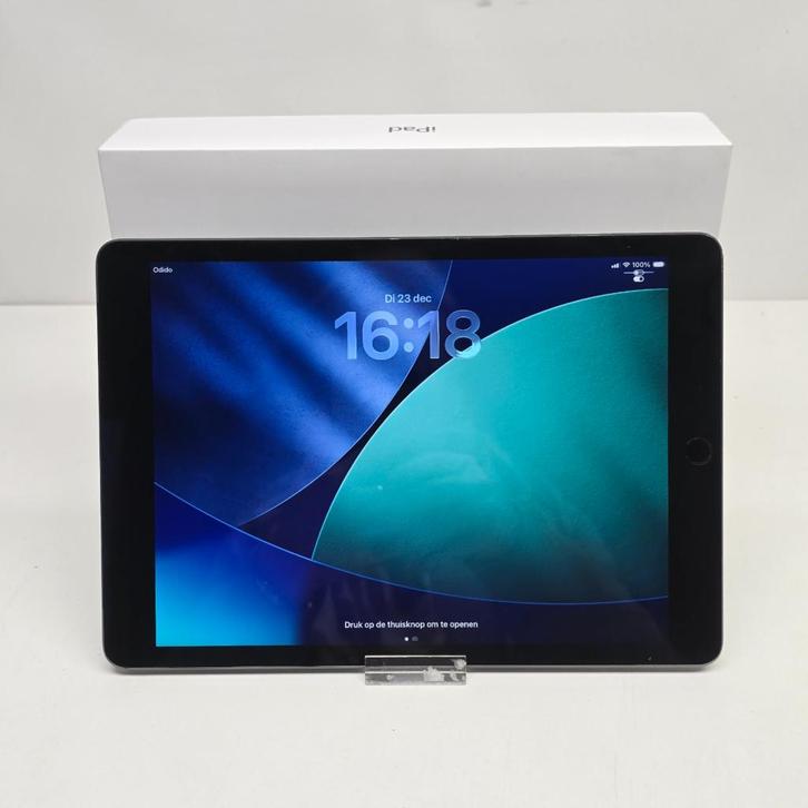 Apple iPad (2021) Wi-Fi + 5G 64Gb Space Gray Incl. Doos, Computers en Software, Apple iPads, Nieuw, Ophalen of Verzenden