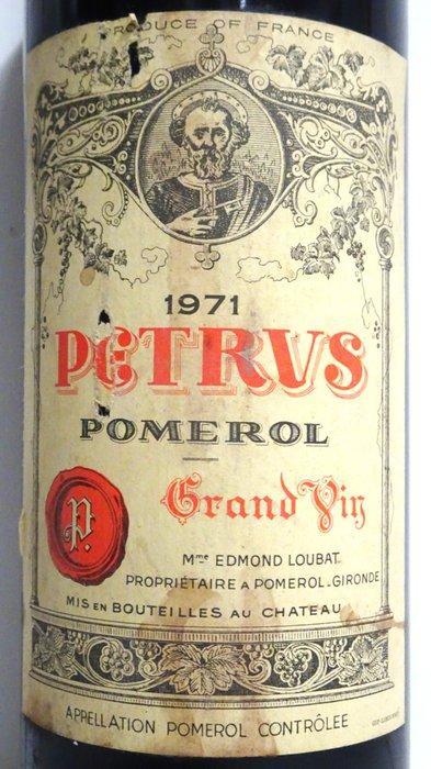 1971 Petrus - Pomerol - 1 Fles (0,75 liter), Verzamelen, Wijnen