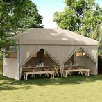 vidaXL Partytent Pop-up Taupe 580 x 292 x 315 cm Oxford Stof, Verzenden