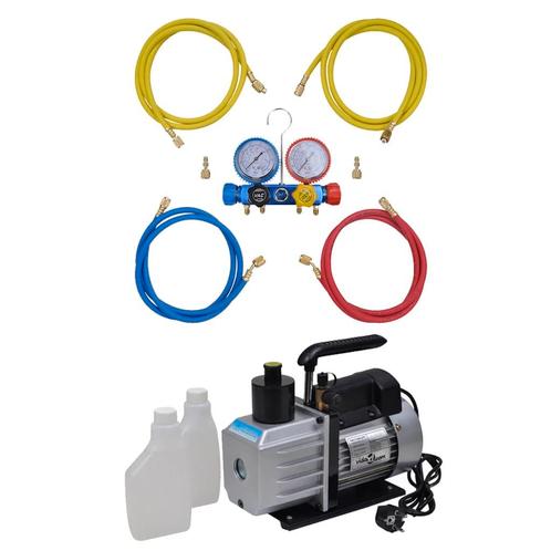 vidaXL Vacuümpomp 50 L/min met 4-voudige manometerset, Elektronische apparatuur, Airco's, Nieuw, Verzenden