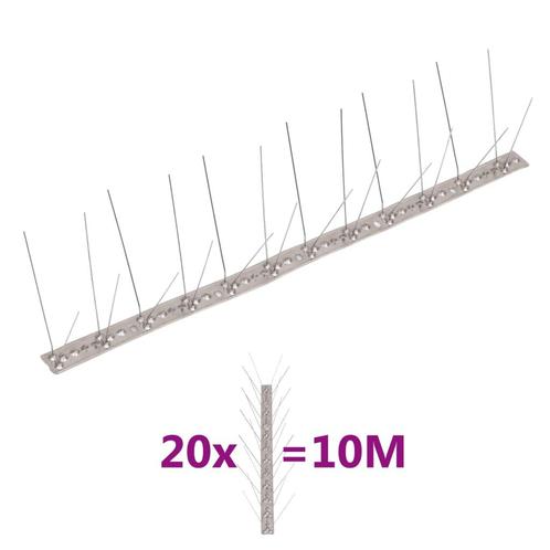 vidaXL Vogel- en duivenpinnen met 4 rijen 20 st 10 m, Tuin en Terras, Bestrijdingsmiddelen, Nieuw, Verzenden