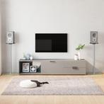 vidaXL Luidsprekerstandaards 2 st 1 pijler gehard glas, Verzenden, Nieuw