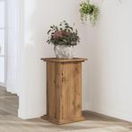 vidaXL Plantenstandaard 33x33x60 cm bewerkt hout artisanaal, Tuin en Terras, Verzenden, Nieuw