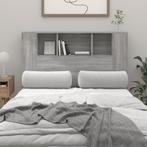 vidaXL Armoire de tête de lit sonoma gris 120x18,5x102,5, Maison & Meubles, Chambre à coucher | Lits, Neuf, Verzenden