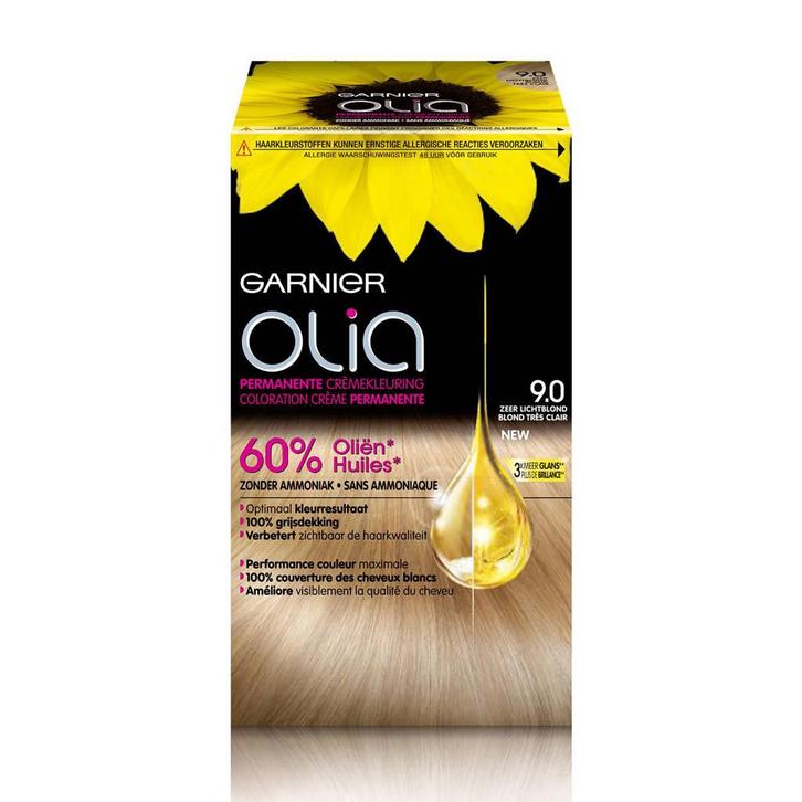 Garnier Olia haarkleuring - 9.0 Zeer Licht Blond, Handtassen en Accessoires, Uiterlijk | Haarverzorging, Nieuw, Verzenden