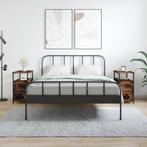 vidaXL Nachtkastjes 2 st 30x60x60 cm bewerkt hout gerookt, Huis en Inrichting, Slaapkamer | Nachtkastjes, Verzenden, Nieuw
