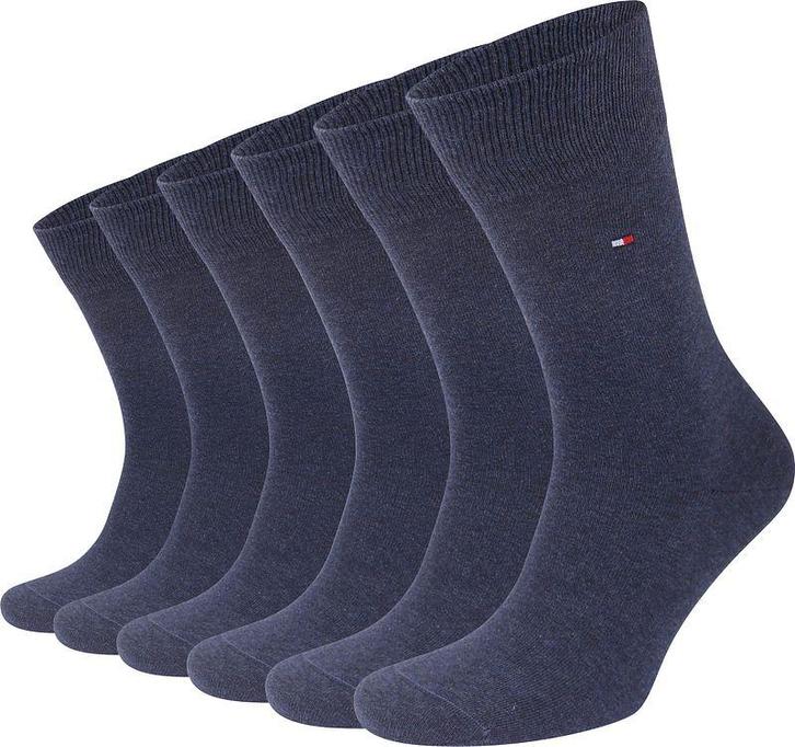 Tommy Hilfiger Classic 6-Pack Sokken Blauw maat 47-49 Heren, Kleding | Heren, Sokken en Kousen, Blauw, Nieuw, Verzenden