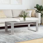 vidaXL Salontafel 102x50x35 cm bewerkt hout grijs sonoma, Huis en Inrichting, Tafels | Salontafels, Verzenden, Nieuw